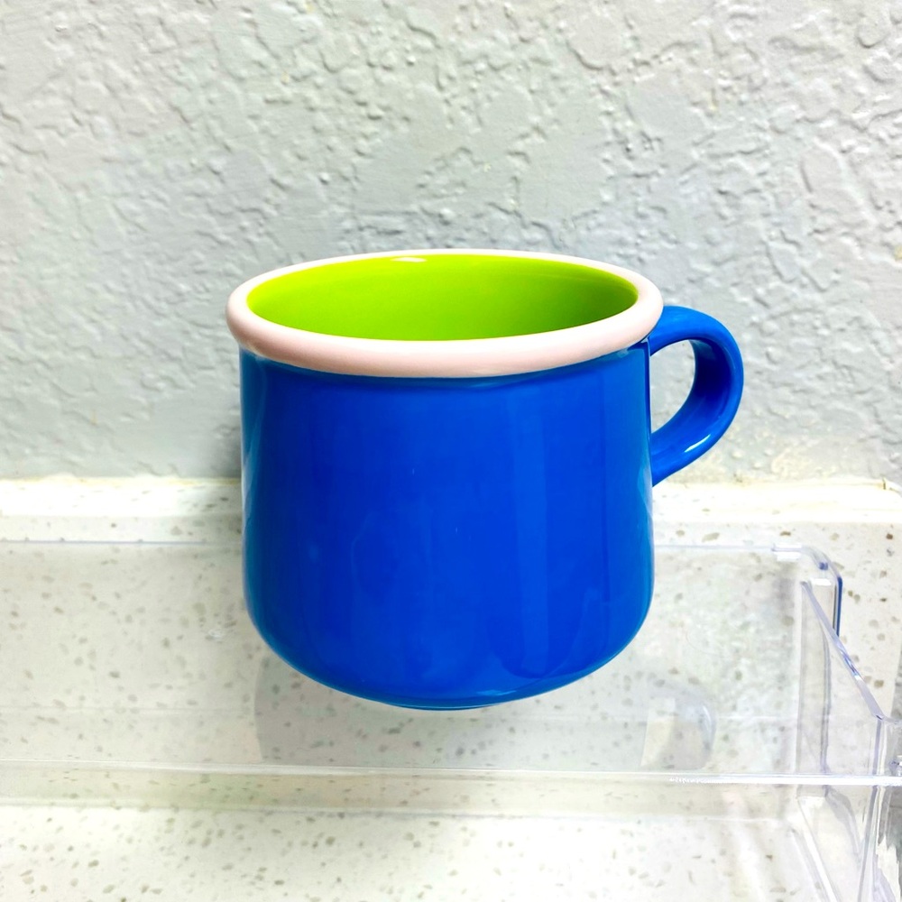 Blue lime green Mug